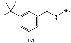 Hydrazine, [[3-(trifluoroMethyl)phenyl]Methyl]-, hydrochloride (1:2) Struktur