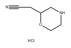 2-Morpholineacetonitrile, hydrochloride Structure