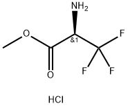 (R)-methyl 2-amino-3,3,3-trifluoropropanoate,HCl 结构式