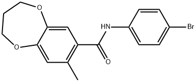 1242913-68-3 N-(4-Bromophenyl)-3,4-dihydro-8-methyl-2H-1,5-benzodioxepin-7-carboxamide