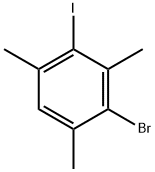 2-Bromo-4-iodo-1,3,5-trimethylbenzene Struktur