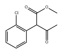 Benzeneacetic acid, α-acetyl-2-chloro-, methyl ester Structure