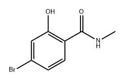 4-Bromo-2-hydroxy-N-methyl-benzamide Struktur