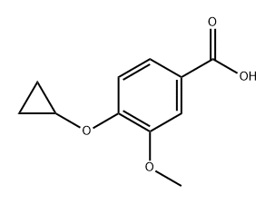 4-Cyclopropoxy-3-methoxybenzoic acid Struktur