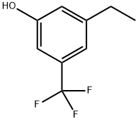 3-乙基-5-(三氟甲基)苯酚, 1243400-25-0, 结构式