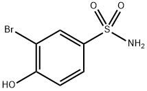 3-溴-4-羟基苯磺酰胺 结构式