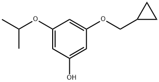 3-(Cyclopropylmethoxy)-5-(1-methylethoxy)phenol 结构式