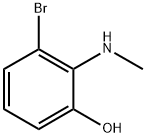 3-Bromo-2-(methylamino)phenol Struktur
