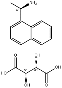 (R)-1-(Naphthalen-1-yl)ethanamine (2S,3S)-2,3-dihydroxysuccinate Struktur