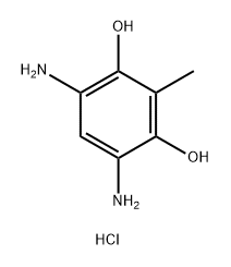 1,3-苯二醇,4,6-二氨基二甲基-2-甲基-2HCL,124478-81-5,结构式