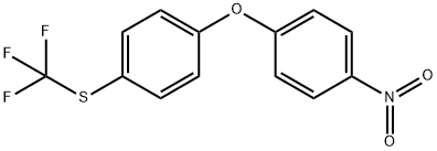 (4-(4-nitrophenoxy)phenyl)(trifluoromethyl)sulfane Structure