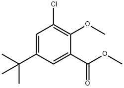 methyl 5-(tert-butyl)-3-chloro-2-methoxybenzoate Structure