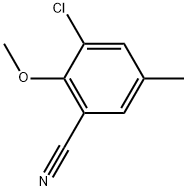 3-Chloro-2-methoxy-5-methylbenzonitrile 结构式