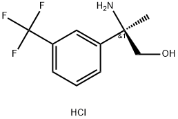 (R)-2-amino-2-(3-(trifluoromethyl)phenyl)propan-1-ol? hydrochloride Struktur