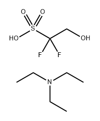 Ethanesulfonic acid, 1,1-difluoro-2-hydroxy-, compd. with N,N-diethylethanamine (1:1) 化学構造式