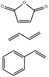 POLYSTYRENE-B-POLY(ETHYLENE-RAN-BUTYLENE )-B-POLYSTYRENE-G-MALEIC ANHYDRIDE Structure