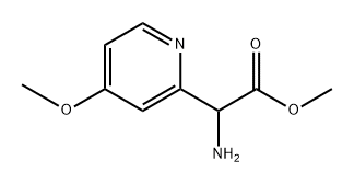 2-氨基-2-(4-甲氧基吡啶-2-基)乙酸甲酯,1245913-47-6,结构式