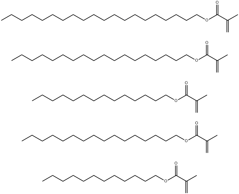 2-Propenoic acid, 2-methyl-, dodecyl ester, polymer with eicosyl 2-methyl-2-propenoate, hexadecyl 2-methyl-2-propenoate, octadecyl 2-methyl-2-propenoate and tetradecyl 2-methyl-2-propenoate 结构式