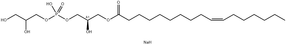 1-?(10Z-?Heptadecenoyl)?-?sn-?glycero-?3-?phospho-?(1'-?rac-?glycerol) Sodium Salt Structure