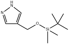 4-(((tert-Butyldimethylsilyl)oxy)methyl)-1H-pyrazole Structure