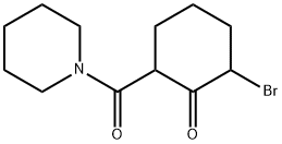2-bromo-6-(piperidine-1-carbonyl)cyclohexan-1-one,1246453-77-9,结构式