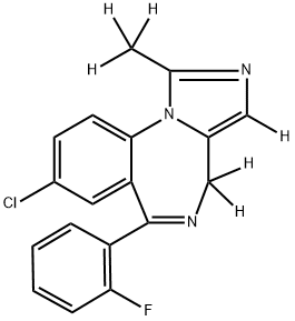 MidazolaM-d6 (1.0 Mg/ML in Acetonitrile) Structure