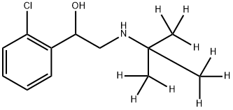 [2H9]-Tulobuterol, racemic mixture 化学構造式