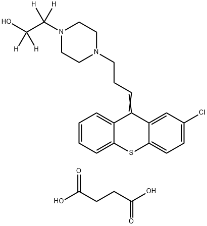 [2H4]-珠氯噻醇琥珀酸, 1246833-97-5, 结构式