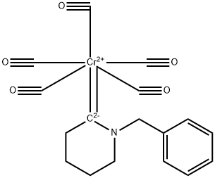 Chromium, pentacarbonyl[1-(phenylmethyl)-2-piperidinylidene]-, (OC-6-21)- 结构式