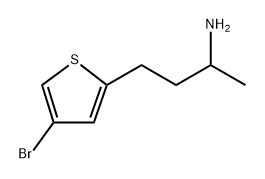 4-(4-Bromothiophen-2-yl)butan-2-amine 化学構造式