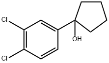 1-(3,4-dichlorophenyl)cyclopentanol Struktur