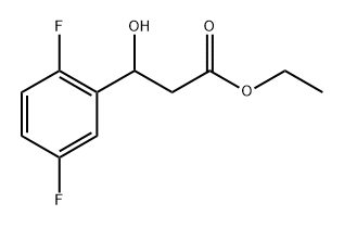 Ethyl 3-(2,5-difluorophenyl)-3-hydroxypropanoate Struktur