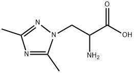 1H-1,2,4-Triazole-1-propanoic acid, α-amino-3,5-dimethyl- Structure