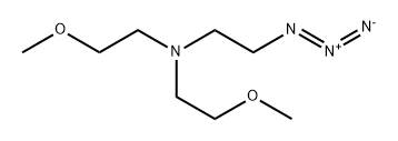 (2-azidoethyl)bis(2-methoxyethyl)amine Structure