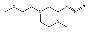 (2-azidoethyl)bis(2-methoxyethyl)amine Struktur