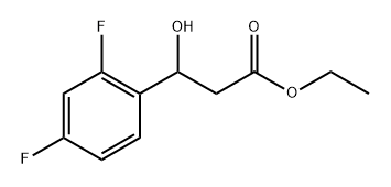 Ethyl 3-(2,4-difluorophenyl)-3-hydroxypropanoate Struktur