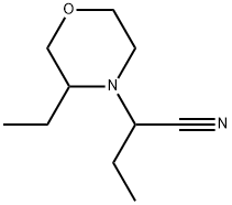 4-Morpholineacetonitrile, α,3-diethyl- Structure