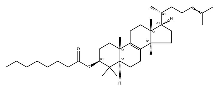 Lanosteryl caprylate 化学構造式