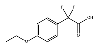 Benzeneacetic acid, 4-ethoxy-α,α-difluoro- Structure