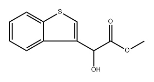 2-(苯并[B]噻吩-3-基)-2-羟基乙酸甲酯 结构式