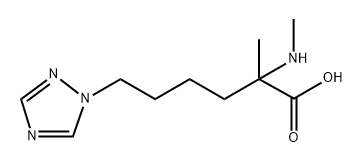 1H-1,2,4-Triazole-1-hexanoic acid, α-methyl-α-(methylamino)- Structure