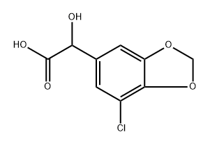 2-(7-氯苯并[D][1,3]二氧戊环-5-基)-2-羟基乙酸,1248448-40-9,结构式