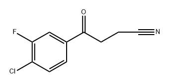 4-(4-Chloro-3-fluorophenyl)-4-oxobutanenitrile Struktur