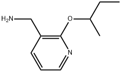 2-(1-Methylpropoxy)-3-pyridinemethanamine 结构式