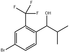 1-(4-bromo-2-(trifluoromethyl)phenyl)-2-methylpropan-1-ol Structure