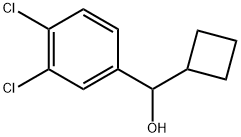 3,4-Dichloro-α-cyclobutylbenzenemethanol 化学構造式