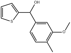 (3-methoxy-4-methylphenyl)(thiophen-2-yl)methanol Structure