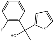 1-(2-fluorophenyl)-1-(thiophen-2-yl)ethanol Structure