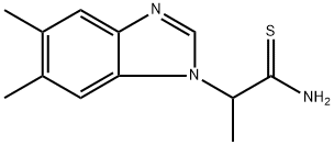 2-(5,6-二甲基-1H-1,3-苯并二唑-1-基)丙硫代酰胺, 1249449-54-4, 结构式