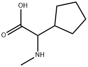 Cyclopentaneacetic acid, α-(methylamino)- 结构式